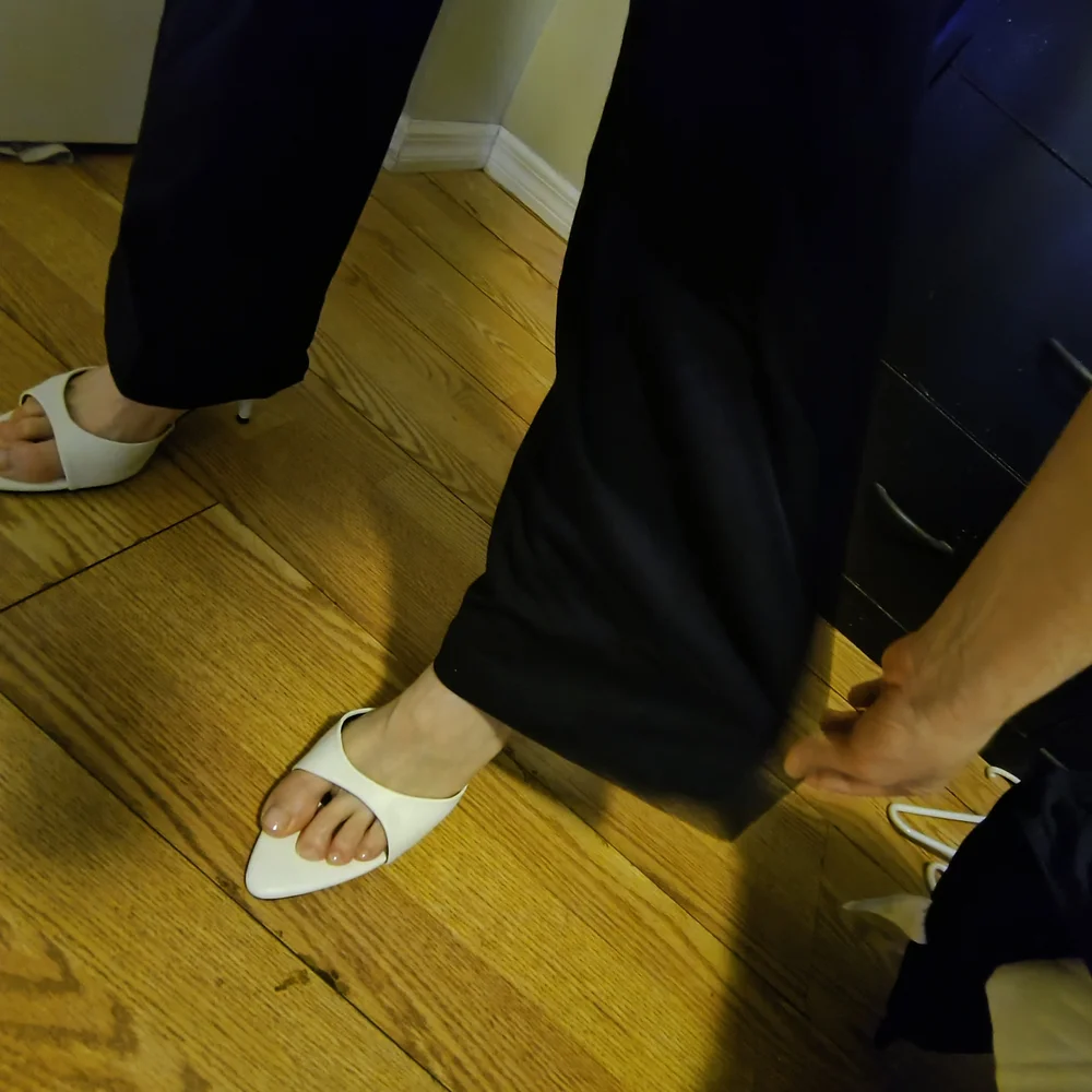 Express Editor Navy Blue Bootcut/Flared Pants - Picture 6 of 12